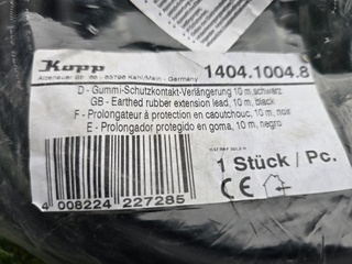 3x Verlengkabel Kopp, zwart